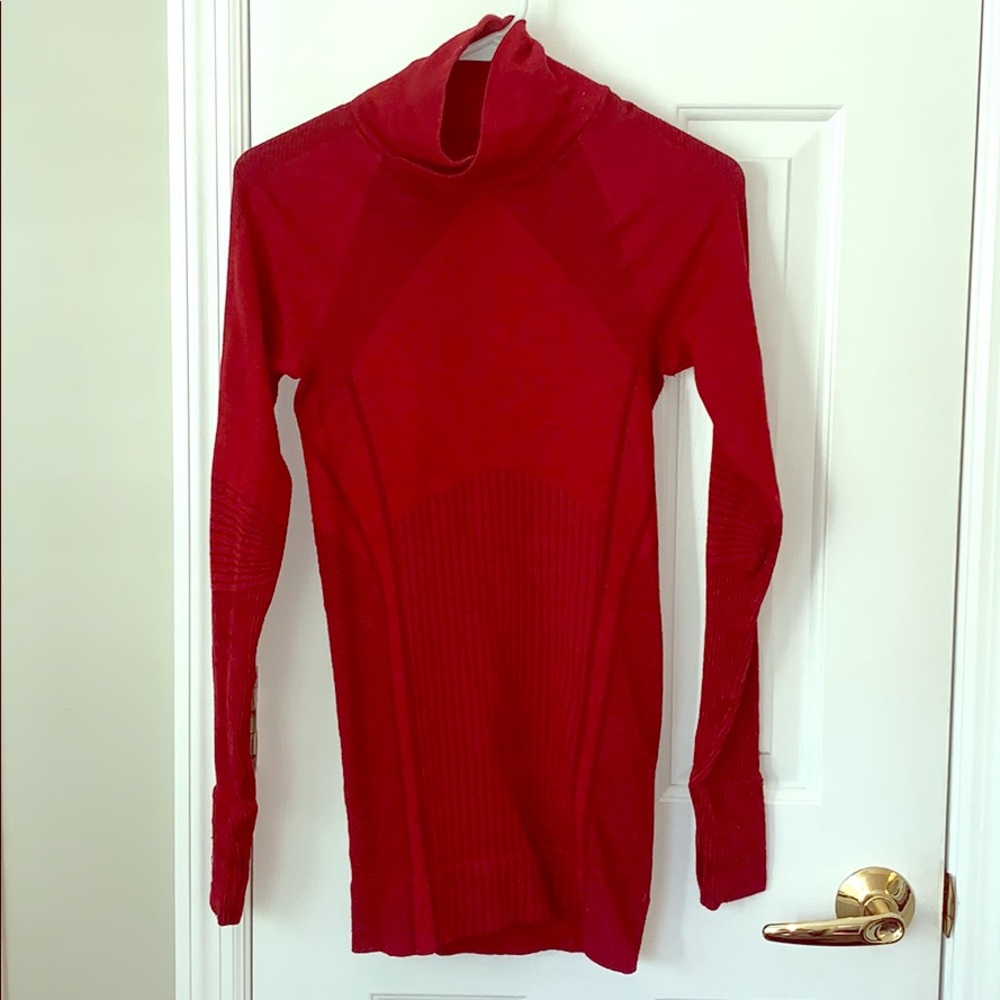 Athleta red wool sweater